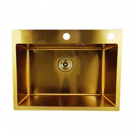 картинка Кухонная мойка Emar EMB-119 PVD Nano Golden  в  интернет-витрине сети магазинов бытовой техники "ЮСТ" в г. Пенза